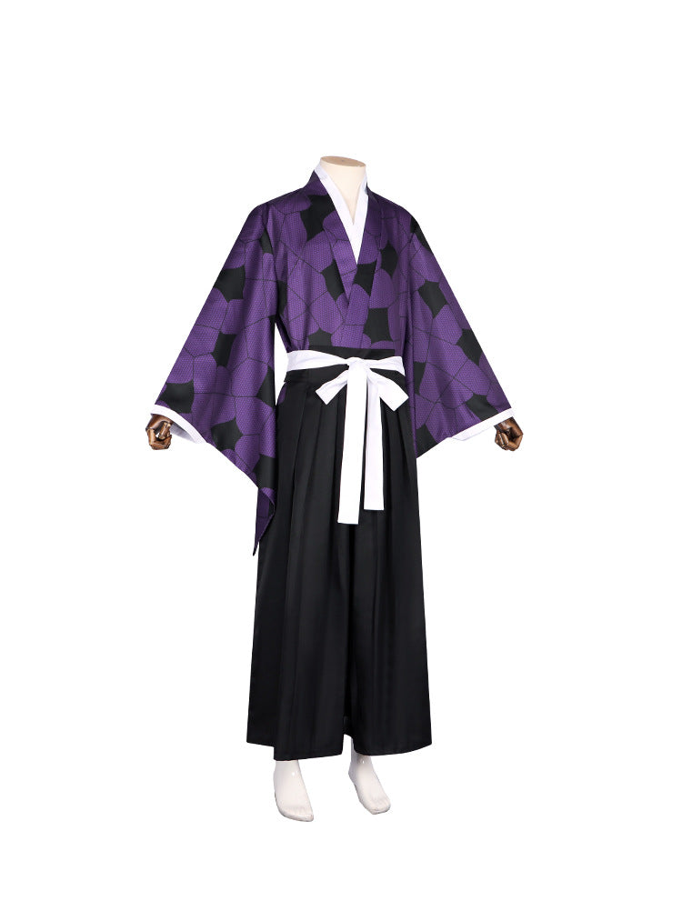 Demon Slayer Twelve Kizuki Upper Rank One Kokushibo Cosplay Costume for Halloween and Kendo