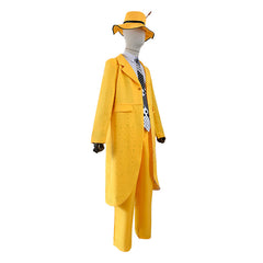 The Mask Jim Carrey Cosplay Costume Green Suit Halloween Outfit
