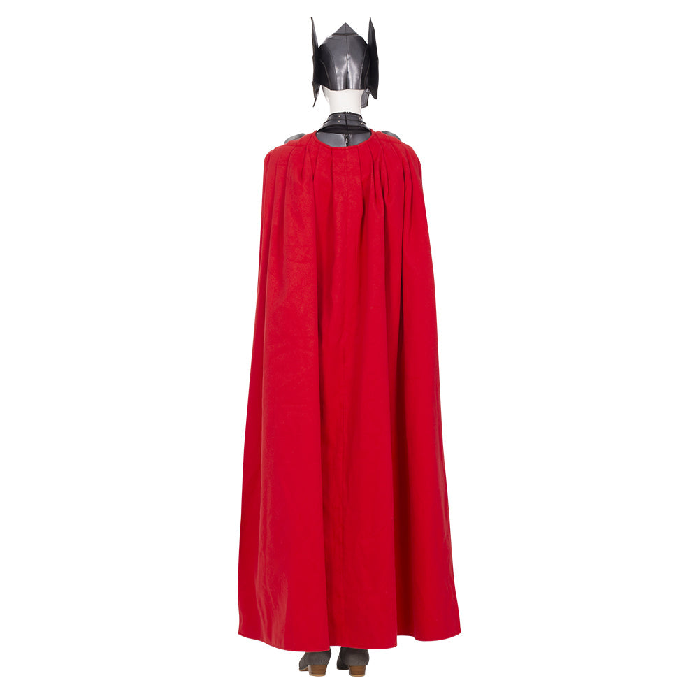 Disfraz de cosplay de Lady Thor para mujer: traje de batalla de héroe de Marvel premium para fiestas temáticas