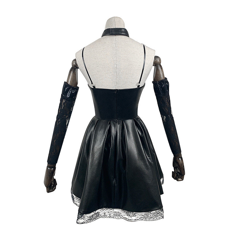 Death Note Misa Amane Black Suspender Skirt Halloween Lolita Dress Set - Cosplay Costume