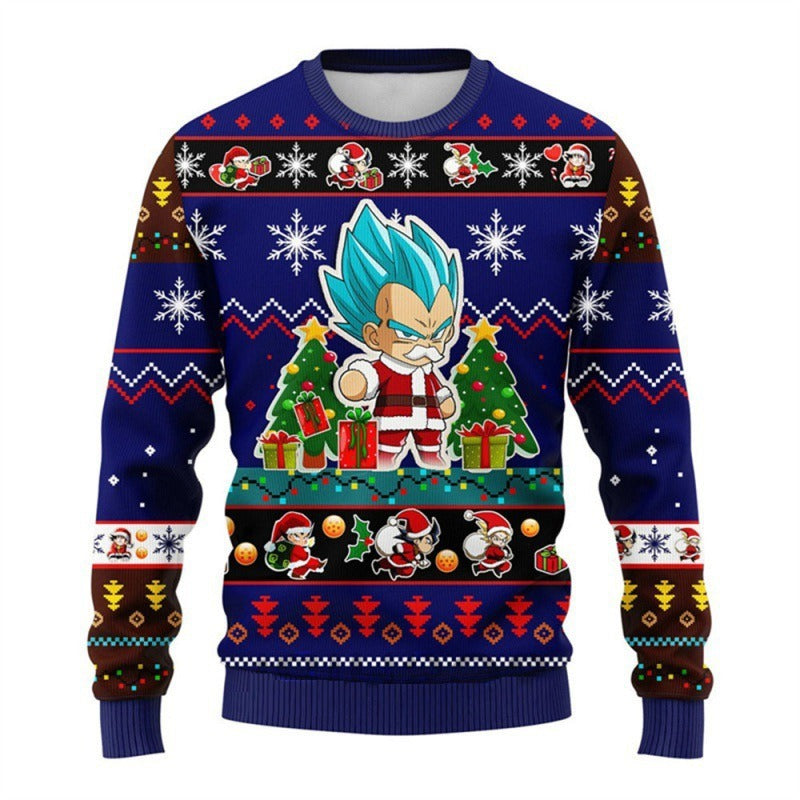 New Demon Slayer 3D Print Casual Loose Fit Christmas Sweatshirt - Halloweez