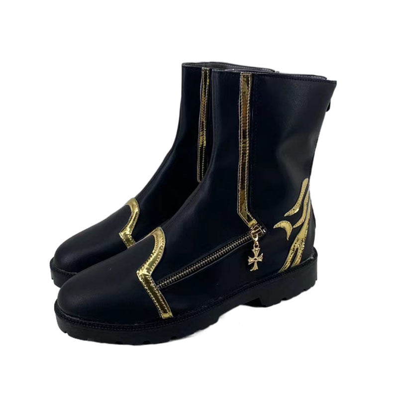 1354 Short Arknights Zuo Le Cosplay Shoes for Anime Conventions and Performances - Halloweez