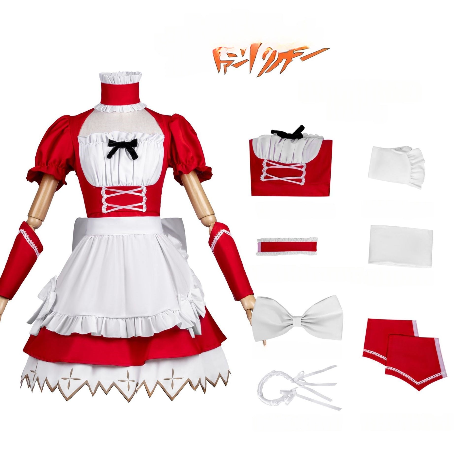 Evangelion 2D Anime Costume Ayanami Rei Asuka Langley Cosplay Maid Outfit Daily Wear - Halloweez