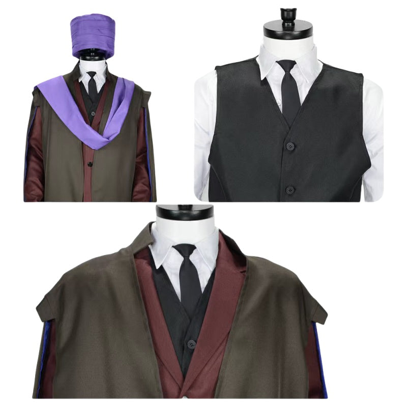 Harry Potter Quirinus Quirrell Cosplay Costume for Halloween and Stage Performance - Halloweez