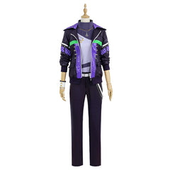 Virtual Idol Nijisanji Suit VTuber Fuwa Minato Cosplay Costume Set - Halloweez