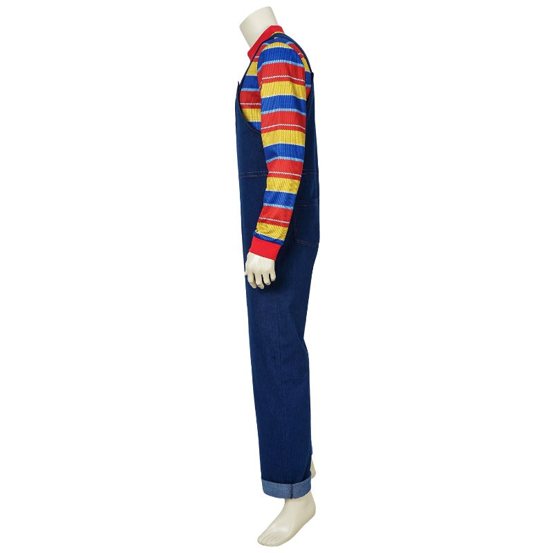 Halloweez Chucky Suit Cosplay Costume - Scary Halloween Icon Outfit for Events