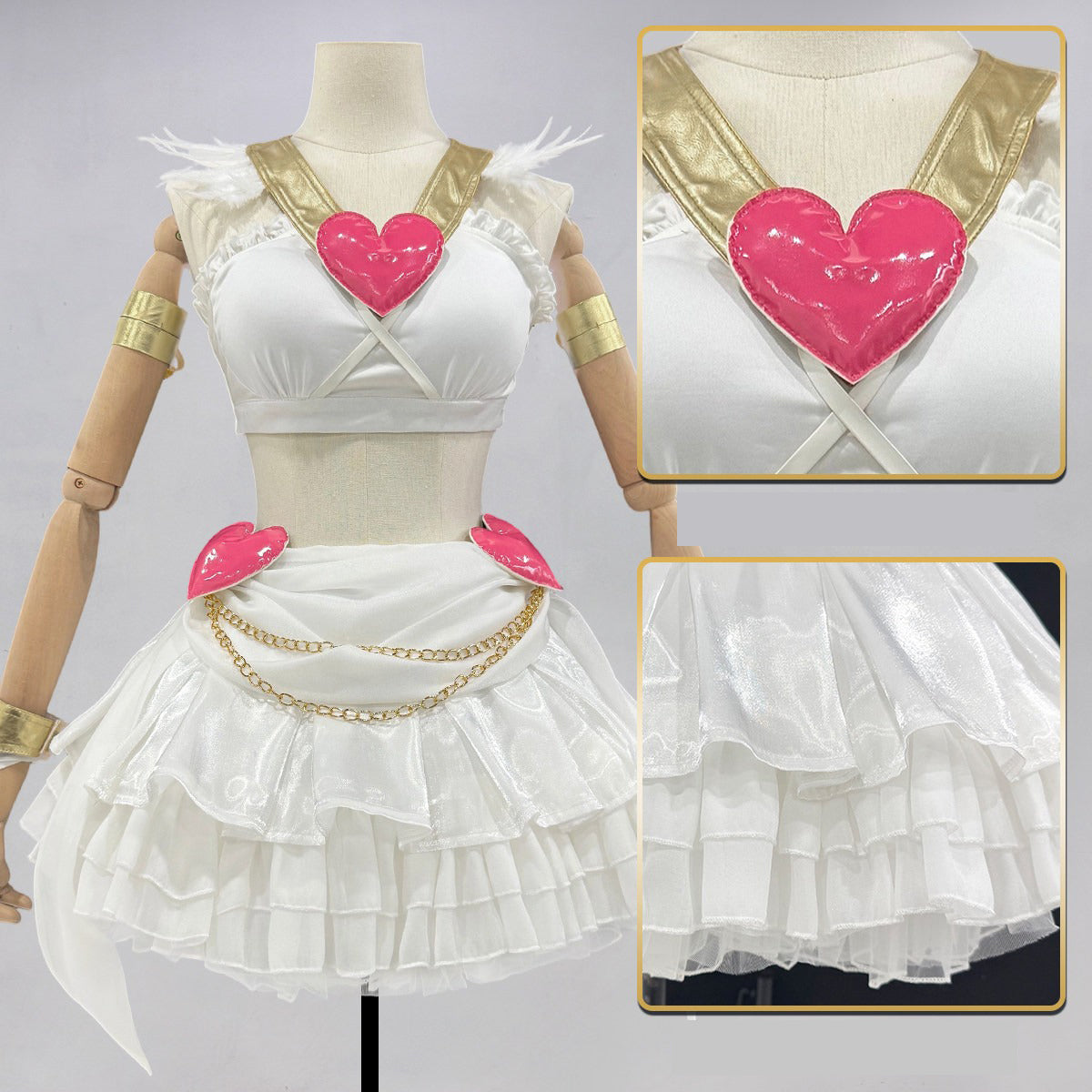 Panty & Stocking with Garterbelt Panty Anarchy Cosplay Costume Full Outfit for Anime Fans - Halloweez