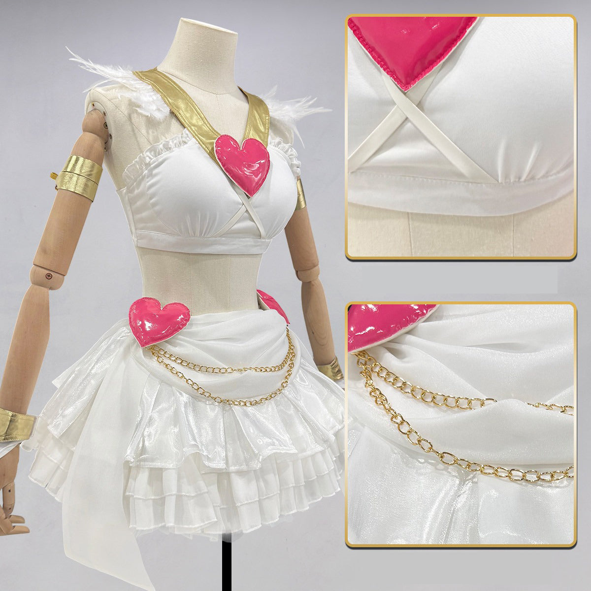 Panty & Stocking with Garterbelt Panty Anarchy Cosplay Costume Full Outfit for Anime Fans - Halloweez