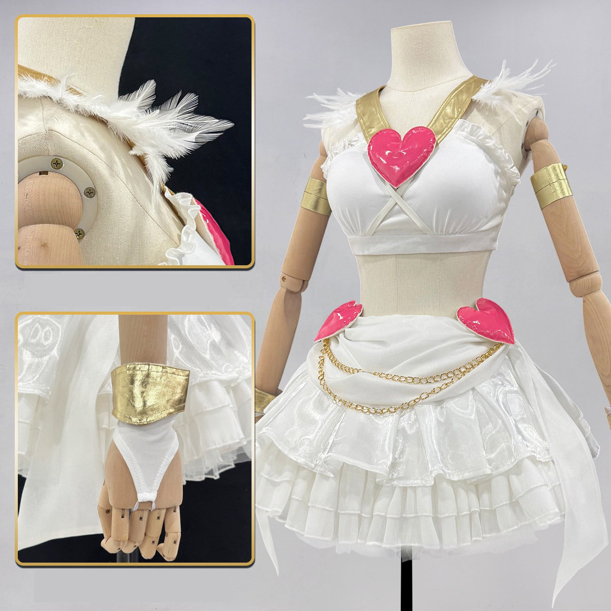 Panty & Stocking with Garterbelt Panty Anarchy Cosplay Costume Full Outfit for Anime Fans - Halloweez