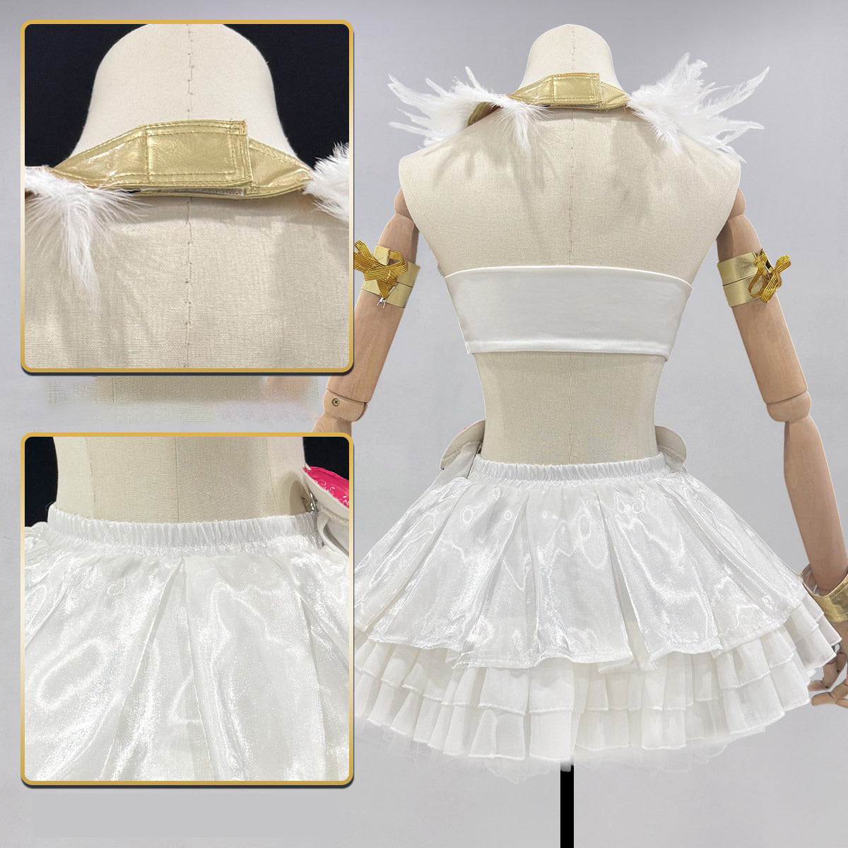 Panty & Stocking with Garterbelt Panty Anarchy Cosplay Costume Full Outfit for Anime Fans - Halloweez