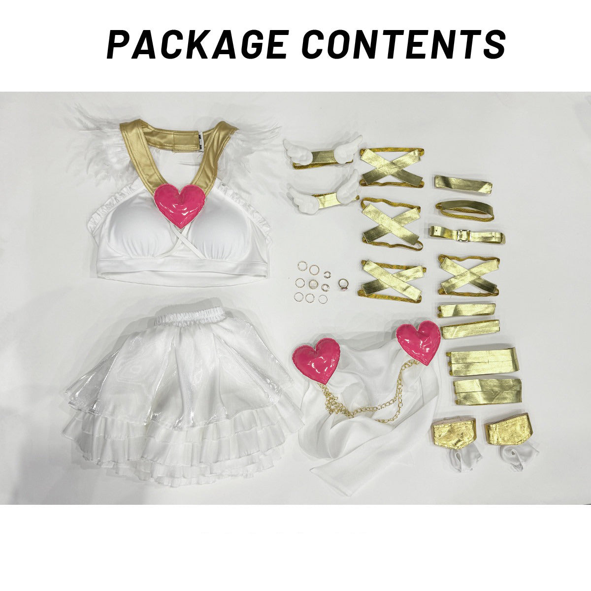 Panty & Stocking with Garterbelt Panty Anarchy Cosplay Costume Full Outfit for Anime Fans - Halloweez