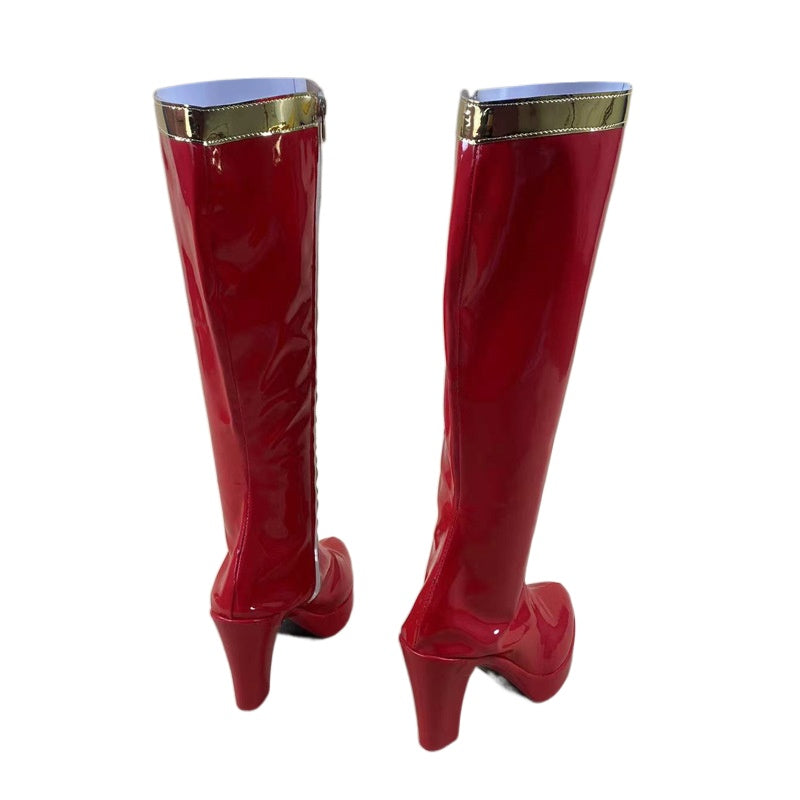 1749 Supergirl Cosplay Shoes for Anime Conventions and Performances - Halloweez