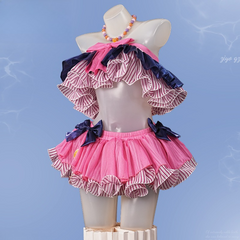 Azusa Swimsuit Blue Archive Cosplay Costume, Custom Outfit for Comic Con & Halloween