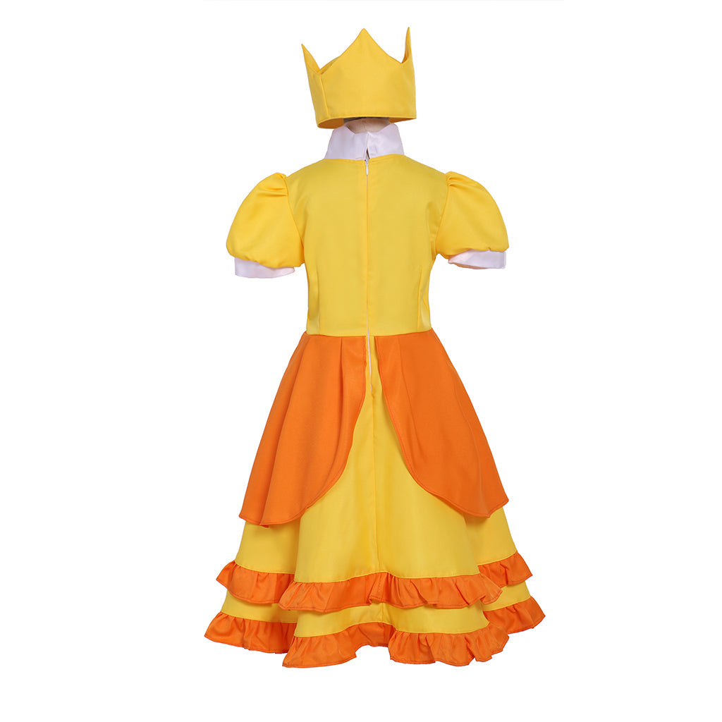 Disfraz de princesa Daisy para Halloween: adorable vestido de lolita para fiestas de niñas y cosplay