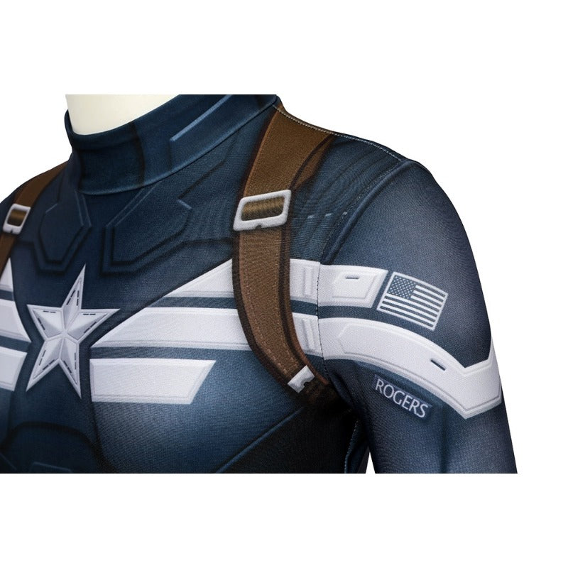 Halloweez Kids Captain America Winter Soldier Edition 3D Printed Cosplay Costume for Halloween