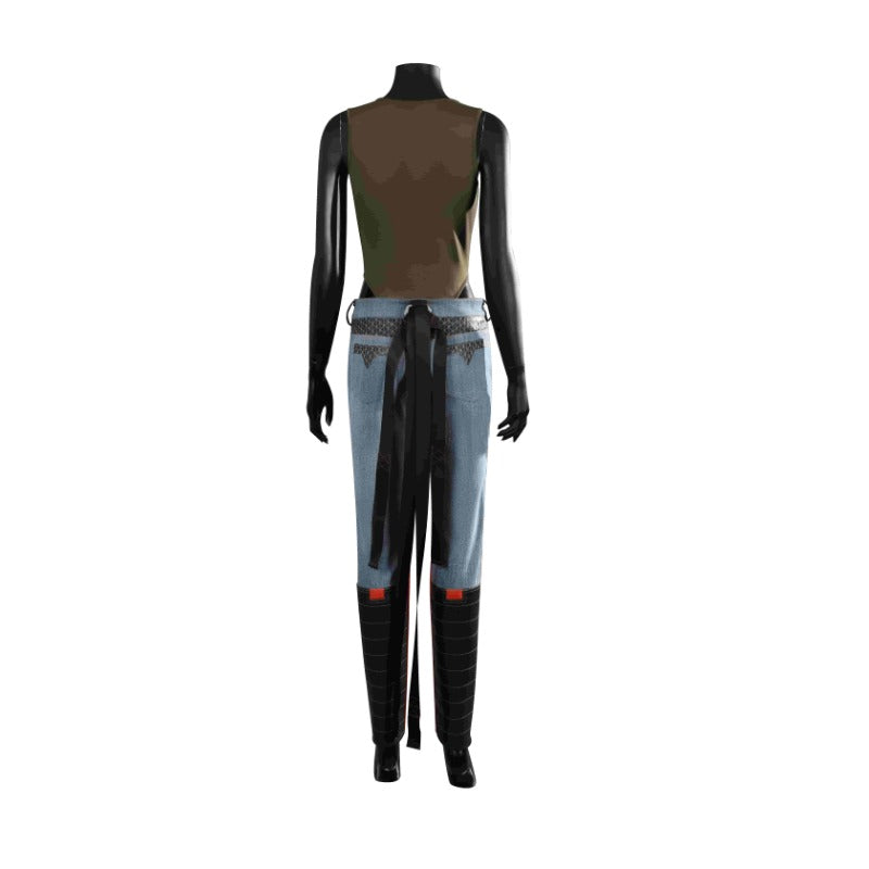 Halloweez Palmer Punk Cosplay Costume - Complete Set with Shirt, Pants, Coat, Belts, Boots