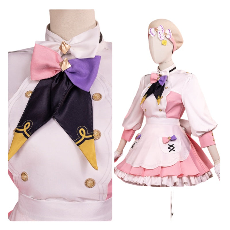 Rainbow VTuber Restaurant Speciale Berry Anime Cosplay Game Dress - High Quality Costume for Fans - Halloweez