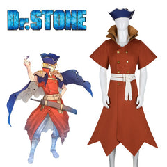 Ryusui Nanami Captain Coat Costume from Dr. STONE Cosplay