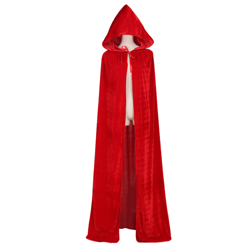 Halloweez Vampire Cape - Authentic Medieval Hooded Robe Cosplay Costume