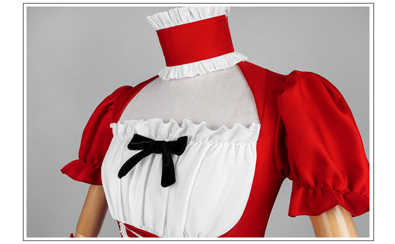 Evangelion 2D Anime Costume Ayanami Rei Asuka Langley Cosplay Maid Outfit Daily Wear - Halloweez