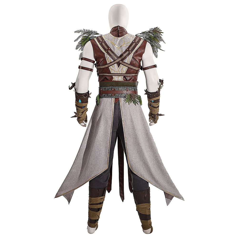 Baldur's Gate 3 Halsin Cosplay Costume | Deluxe Edition Druid Outfit for Men | Game Accurate Custom Made Set - Halloweez