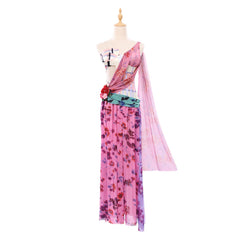 Zhao Lusi Same Style Thai Dress, Sweet & Sexy Island Vacation Long Dress, Concert Stage Performance Cosplay Outfit - Halloweez