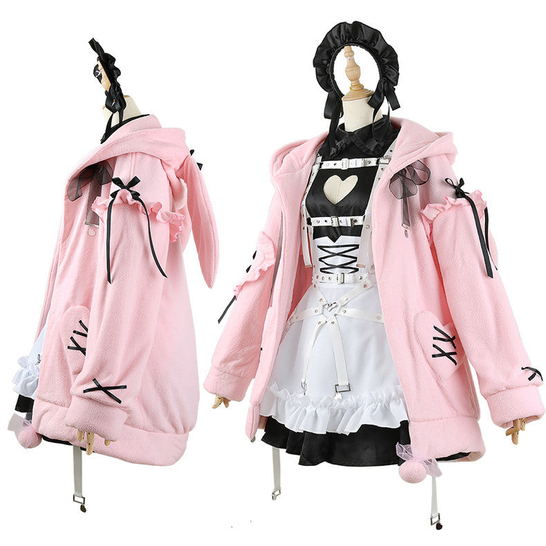 Rainbow Club VTuber Demon Realm Lilith Maid Costume Anniversary 2D Anime Cosplay Outfit Set - Halloweez