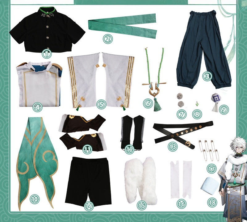 Vtuber Rainbow Agency Hero Group Cloud Flower Moon Transformed 2D Cos Anime Costume for Kazuki Hanamaru - Halloweez