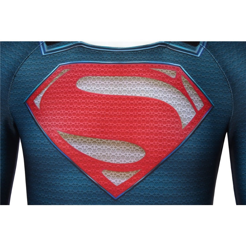 Halloweez Superman Costume Cosplay Suit for Kids - Clark Kent Man of Steel 3D Printed Handmade Body