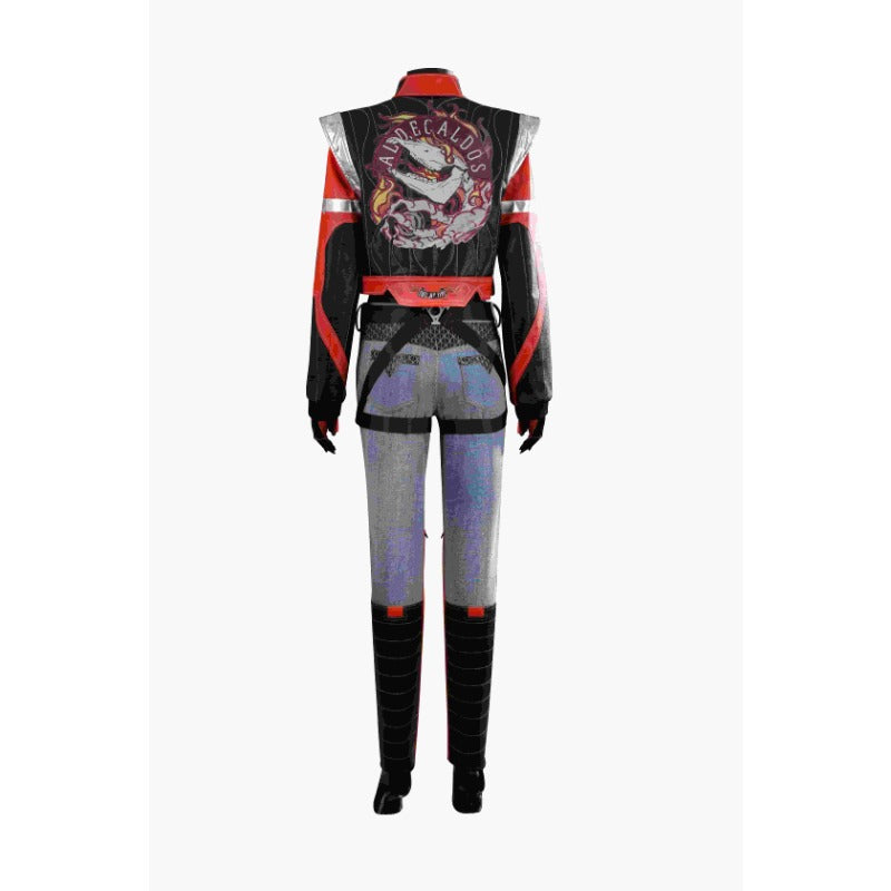 Halloweez Palmer Punk Cosplay Costume - Complete Set with Shirt, Pants, Coat, Belts, Boots