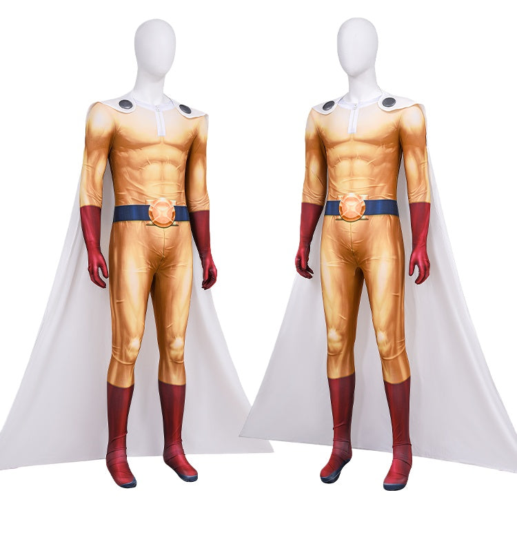 Drax Saitama Cosplay Costume One Punch Man Season 3 Anime Cosplay Full Set C Suit for Men - Halloweez
