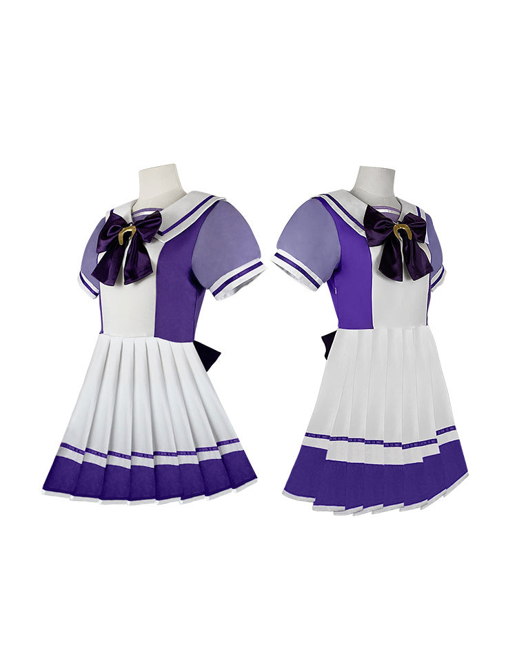 Uma Musume cosplay costume Tracen Academy uniform sailor collar cute style dress - Halloweez