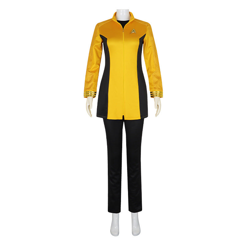 Star Trek Strange New Worlds First Officer Uniform Cosplay Costume for Halloween Role Play - Halloweez