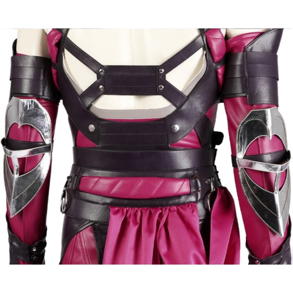 Halloweez Mileena Cosplay Costume - Sexy Mortal Kombat Battle Outfit Full Set