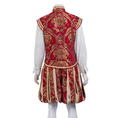 15th Century Renaissance Tudor Prince Costume - Luxurious Embroidered Vest & Pants Full Set - Coscosmos