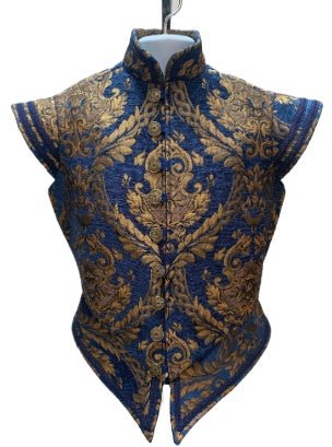 15th Century Renaissance Tudor Prince Costume - Luxurious Embroidered Vest & Pants Full Set - Coscosmos