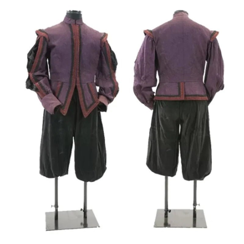 1630s Tudor Renaissance Men's Costume - Elizabethan Uniform Jacket and Pants Set | Medieval Cosplay - Coscosmos