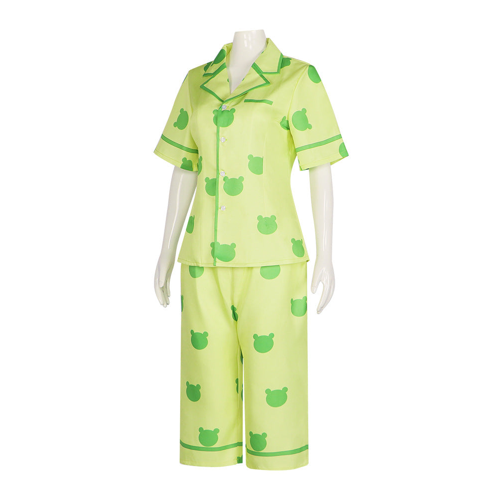 Misaka Mikoto Gekota Pajama Set - Summer Breathable Cosplay Costume - Halloweez