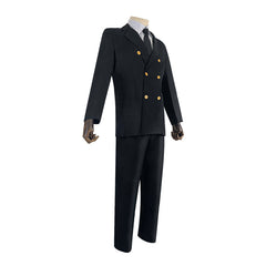 One Piece Sanji Cosplay Costume Black Suit Full Set for Anime Fans - Halloweez