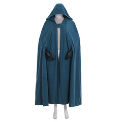 Halloweez Women's Winter Hooded Trench Coat - Gothic Cape Style Open Front Cardigan Jacket