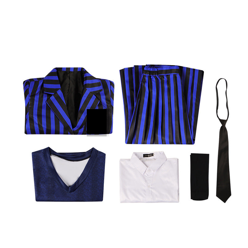 Addams Family Series Complete Cosplay Costume Set for Adults and Kids - Halloweez