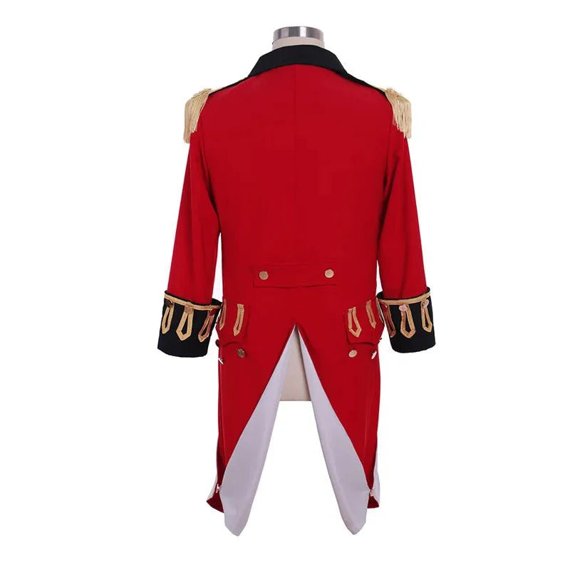 1770s Colonial Red Jacket - Richard Worsley Cosplay Costume | Captain George Bisset Uniform | Coscosmos Series - Coscosmos