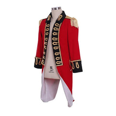 1770s Colonial Red Jacket - Richard Worsley Cosplay Costume | Captain George Bisset Uniform | Coscosmos Series - Coscosmos