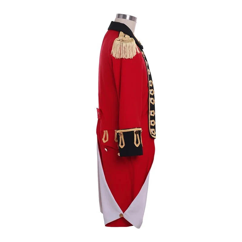 1770s Colonial Red Jacket - Richard Worsley Cosplay Costume | Captain George Bisset Uniform | Coscosmos Series - Coscosmos