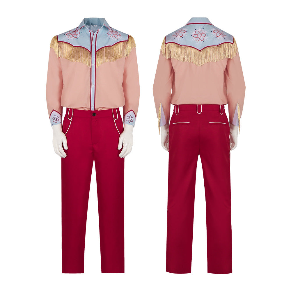 Back to the Future 3 Marty McFly Western Cowboy Cosplay Costume for Halloween and Stage Performances - Halloweez