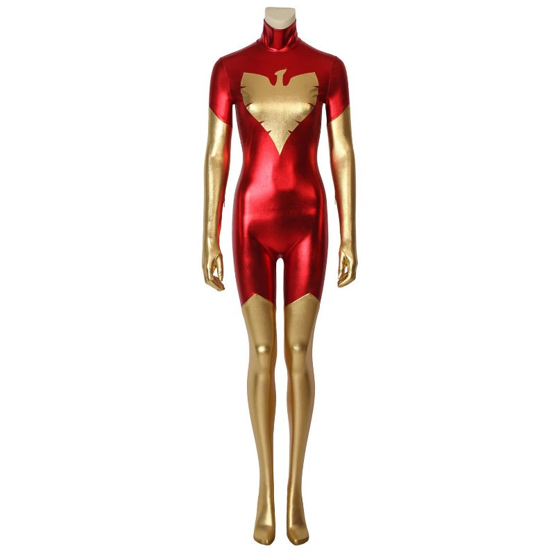 Halloweez Jean Grey Dark Phoenix Red Spandex Cosplay Costume - X-Men Series - Halloweez