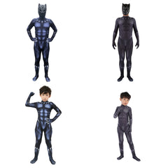 Black Panther Children's Cosplay Costume for Halloween and Christmas - Halloweez