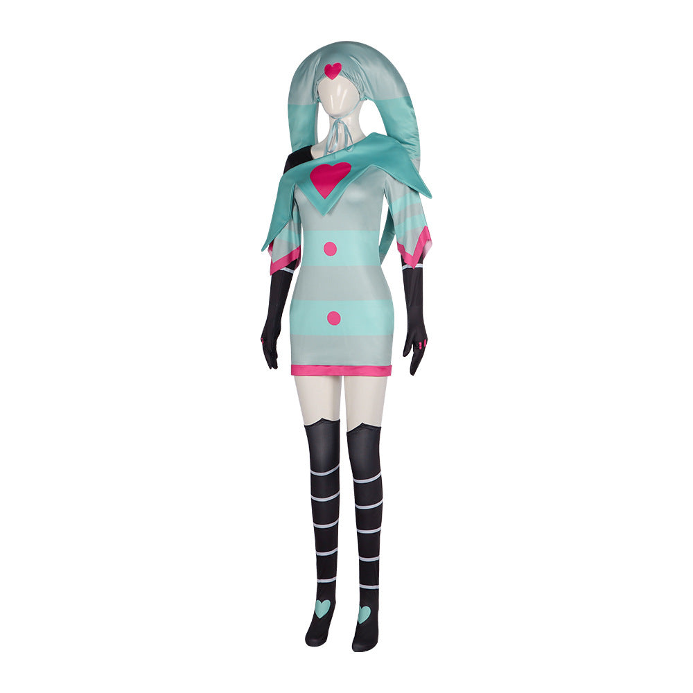 Hell Hotel Fizzarolli Cosplay Costume Hazbin Hotel Fizzarolli Dress Stage Performance Clothing