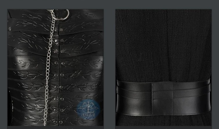 Game of Thrones Season 8 Sansa Stark Cosplay Full Set Outfit, A Song of Ice and Fire Same Style Medieval Costume for Women - Halloweez