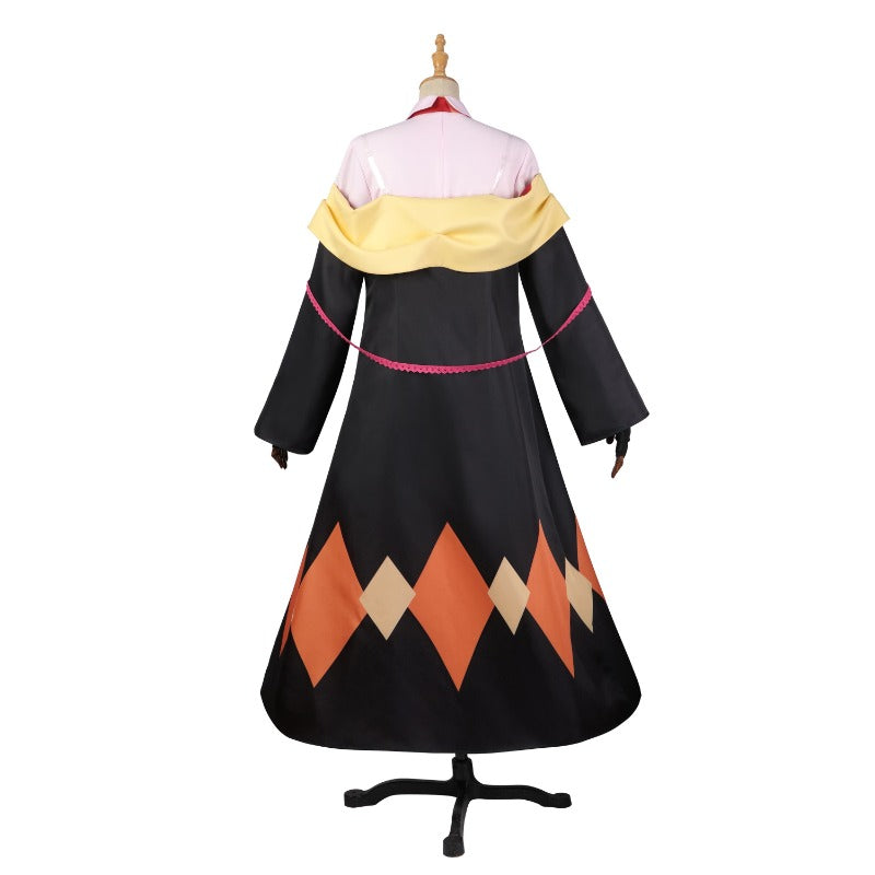 Halloweez Megumin Cosplay Costume - Premium KonoSuba Anime Outfit for Halloween and Roleplay